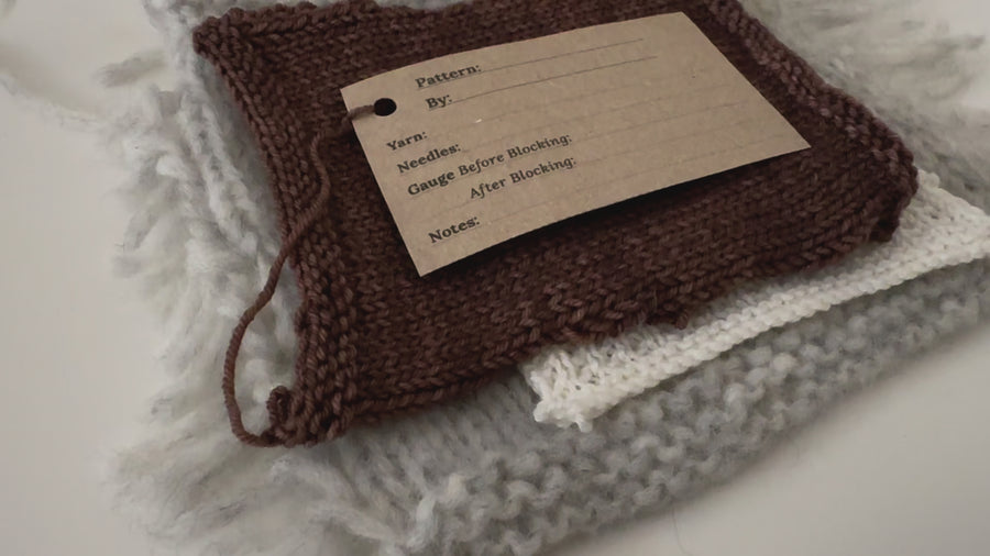 Printable Knitting Swatch Label